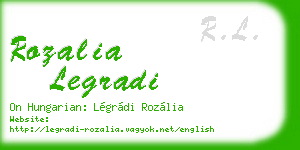 rozalia legradi business card